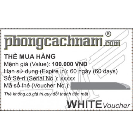 Thẻ mua hàng - WHITE Voucher 100.000 VNĐ